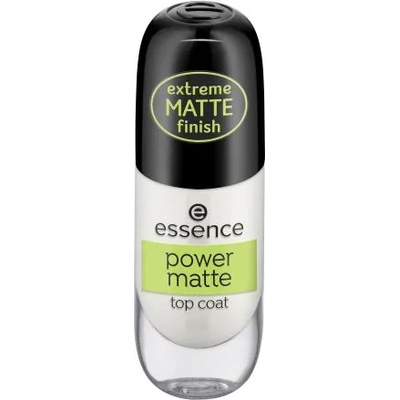 essence Power Matte Top Coat матиращ топ лак за нокти 8 ml