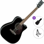Yamaha FX370C Standard SET Black Електро-акустична китара Дреднаут