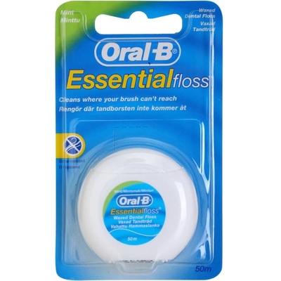 Oral B Essential Floss восъчен конец за зъби с вкус на мента 50 м
