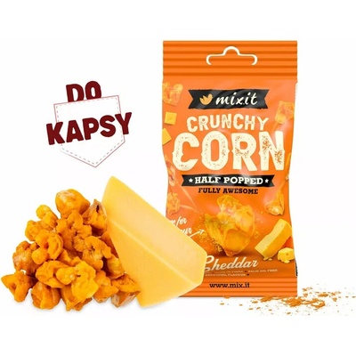 Mixit Crunchy Corn do vrecka Cheddar bez lepku 40 g