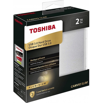 Toshiba Canvio Slim 2TB, HDTD320ES3EA
