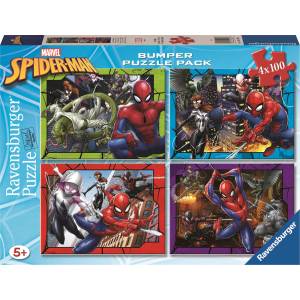 Ravensburger - Puzzle 4x100 Spiderman - 100 piese
