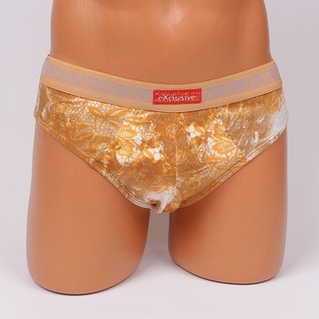 Ефектен слип в бежово, оранжево и бяло