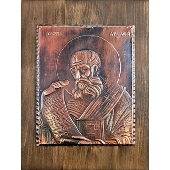 МЕДНА ИКОНА СВЕТИ АТАНАСИЙ