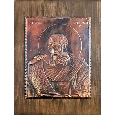 МЕДНА ИКОНА СВЕТИ АТАНАСИЙ
