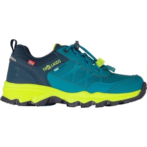 Trollkids Детски мултиспорт обувки Trollkids Kid's Trolltunga Hiker Low XT Multisport shoes - Harbor Blue / Spring Leaf / Dark Indigo - размер 32 (EU) (702-4134-0415)