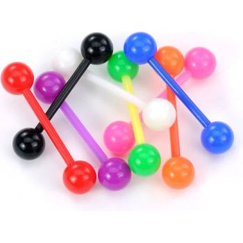 Šperky4U piercing do jazyka akrylát PJ01204-R