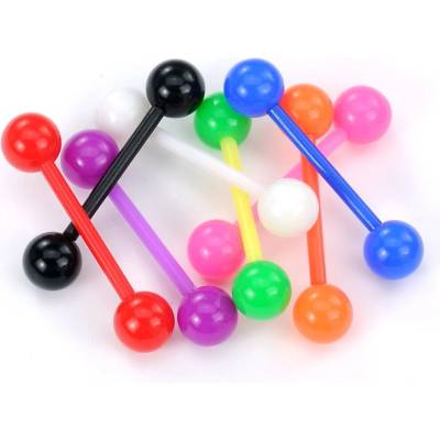 Šperky4U piercing do jazyka akrylát PJ01204-R
