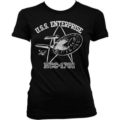 A.B. Dámské tričko Star Trek U.S.S. Enterprise, černá