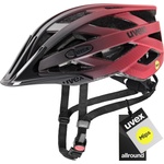 uvex i-vo cc MIPS bicycle helmet, black-red matt, 56-60 cm - S413613 (S413613)