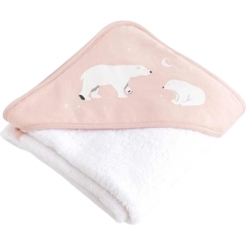 Bonjourbebe Бебешка хавлия Bonjourbebe - 100 x 100 cm, Pink Polaris (18PLSE52037)