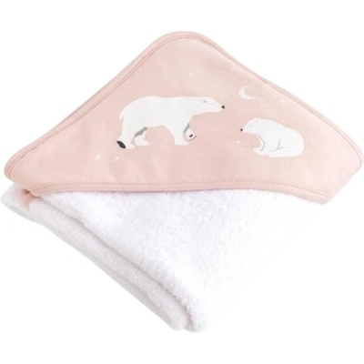 Bonjourbebe Бебешка хавлия Bonjourbebe - 100 x 100 cm, Pink Polaris (18PLSE52037)