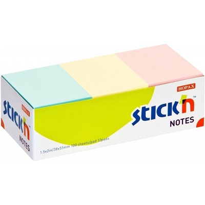 Hopax Stick'n Notes 38 x 51 mm, pastel – Zboží Dáma