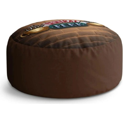 Sablio Taburet Circle Seriál přátelé CENTRAL PERK Cihly: 38x48 cm