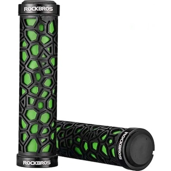 ROCKBROS Дръжки за велосипед Rockbros 2017-14AGN, черно-зелени (2017-14AGN)