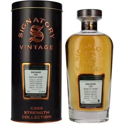Signatory Vintage Dailuaine 24y Cask Strength 1997 47,4% 0,7 l (tuba)