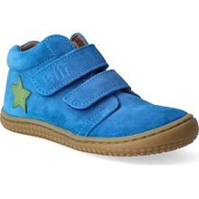 Členková barefoot obuv Filii CHAMELEON velcro velours electric blue