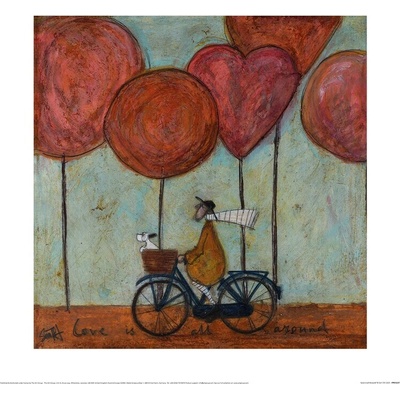Umelecká tlač Sam Toft - Love Is All Around, 40 × 40 cm