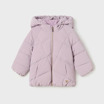 MAYORAL Зимно ватирано яке за бебе момиче в бледо лилав цвят Майорал