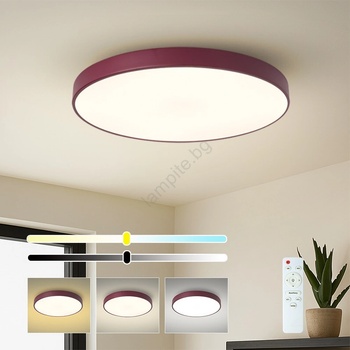 Brilagi Brilagi-LED Димируем таванен плафон POOL LED/60W/230V 3000-6000K 60 cm бордо + дистанционно управление (BG3744)