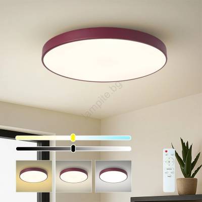 Brilagi Brilagi-LED Димируем таванен плафон POOL LED/60W/230V 3000-6000K 60 cm бордо + дистанционно управление (BG3744)