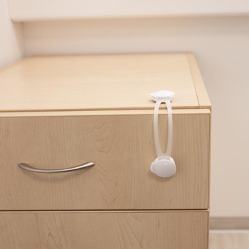 Zopa Гъвкава ключалка за шкафове 2бр, бял