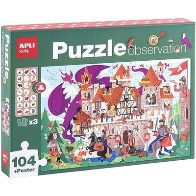 Apli Pozorovací Kids Hrad 104 dílků