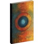 REALSYSTEM Джобен календар REALSYSTEM Picture, вертикален, бял, плосък, с мандала, 2027 (5811-74)