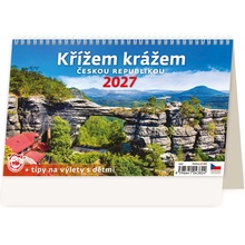 stolní Křížem krážem Českou republikou 22,6cm x 13,9cm, S23-27 2027
