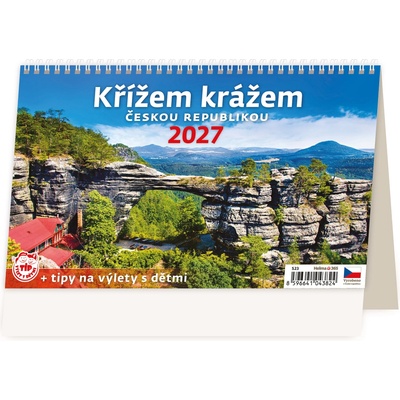 stolní Křížem krážem Českou republikou 22,6cm x 13,9cm, S23-27 2027 – Hledejceny.cz