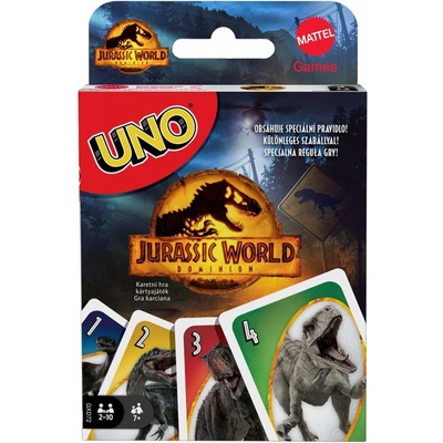 Mattel UNO: Jurassic World Dominion - rodinná karetní hra