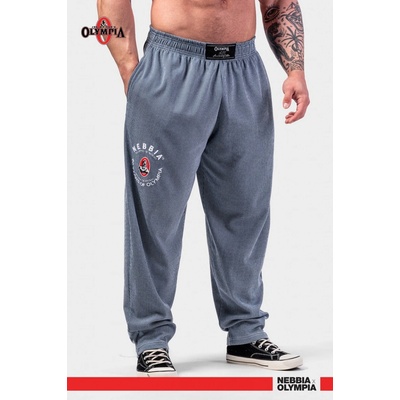 Nebbia Oversized tepláky SIGNATURE modré