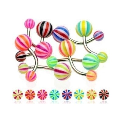 Šperky4U piercing do pupíku banánek BA01035-AO