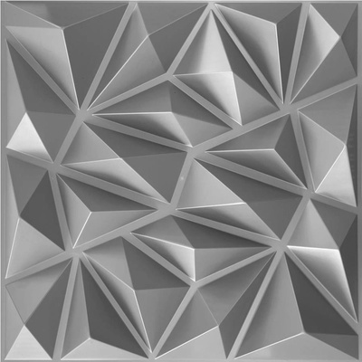 Impol Trade 3D PVC DIAMANT D098W malý sivý 500 x 500 mm 1ks