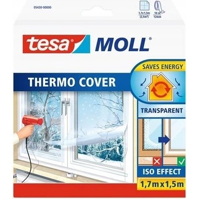 tesamoll® tesamoll® Termoizolační fólie na okna Barva: průhledná, Rozměr: 4 m : 1,5 m, Doplňující informace: 1 fólie, 1 role pásky