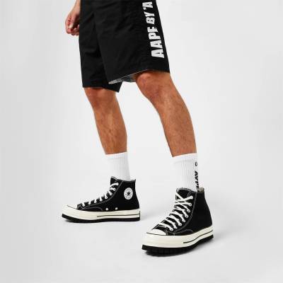 AAPE Чорапи AAPE Men's Embroidered Crew Socks - White WHX