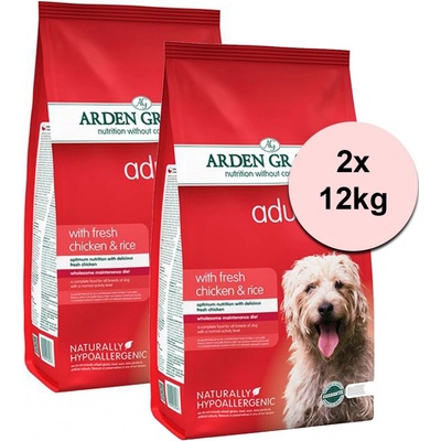 Arden Grange Adult with fresh chicken & rice 2 x 12 kg