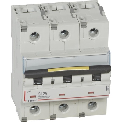 Legrand Автоматичен прекъсвач DX3 3P 125A крива С 10kA 4, 5 мод. - 409282 (409282)