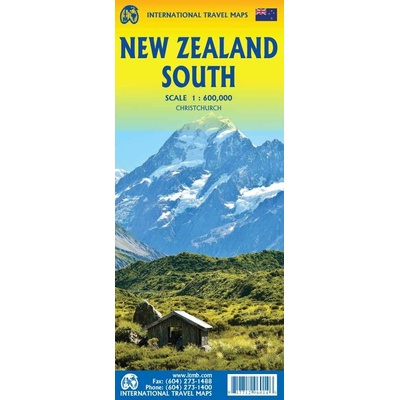 mapa New Zealand South Island 1:600 t. ITM
