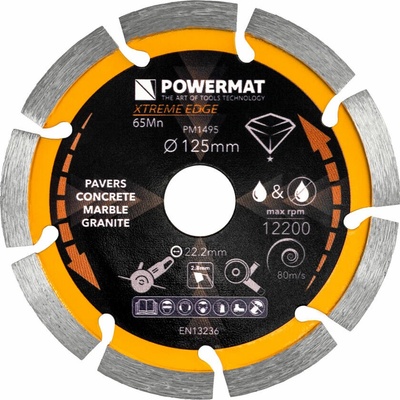 Powormat Diamantový kotouč segmentový 125 mm PM-TDCS-1253T