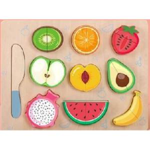 RAYA TOYS Sh301734 Дървен пъзел Плодове за рязане (sh30174)