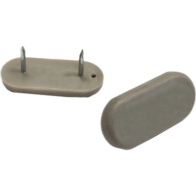 ZTS Plastový kluzák s dvěma hřeby, 42x19mm-šedý F0106GR