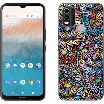 Pouzdro mmCase Gelové Nokia C21 Plus - květiny 5