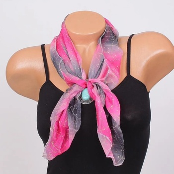 Image 1 of Ефирно двуцветно фишу с тюркоазен камък