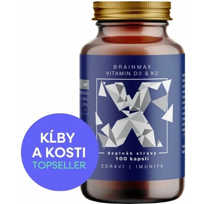 BrainMax Vitamín K2 ako MK7 150 mcg 100 rastlinných kapsúl