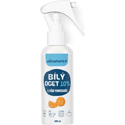 ALLNATURE Bílý ocet sprej 10 % s vůní pomeranče 500 ml