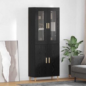 vidaXL Висок шкаф Черния дъб 69, 5 x 34 x 180 см (3416199)