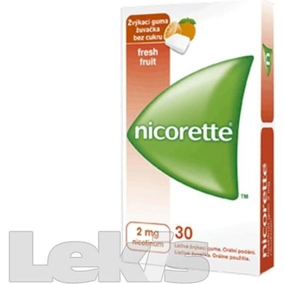Nicorette Freshfruit Gum 2 mg gum.med.30 x 2 mg