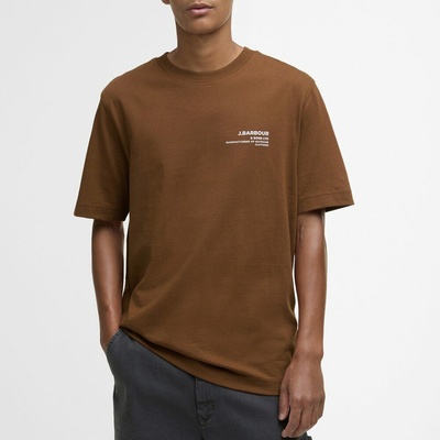 Barbour Parkend Photographic Relaxed T-Shirt Brown