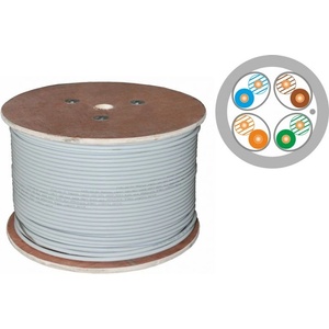 ALANTEC Инсталационен кабел ALANTEC U/FTP cat. 6A Dca LSOH 500m сив (KIF6ALSOH500D)